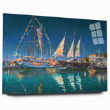 Large abstract wall art depicting a vibrant Sochi, Russia scenery in acrylic print, ideal for bedroom or dining room decor.