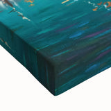 Black and white landscape art painting of Sochi on stretched canvas, ideal for bedroom wall decor.