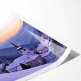 Extra large wall art featuring line art flowers in muted earth tones on a rolled print, suitable for large living room decor.