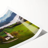 Extra large wall art featuring line art flowers in soft pastel shades on a rolled print, ideal for large living room decor.