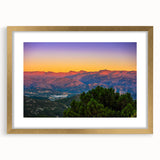 Textured abstract art print of Andalucia, Spain, in gold frame with mat, featuring earth tones, ideal for bedroom art.