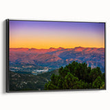 Black and white wall art of Andalusian landscape on framed canvas, ideal for bedroom decor.