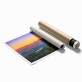 Extra large rolled print of Andalucian scenery with vibrant floral elements, ideal for classy bathroom wall art.