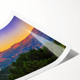 Extra large wall art featuring line art flowers in muted colors on a rolled canvas, suitable for large living room decor.