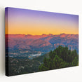 Large stretched canvas depicting a serene Andalucian landscape in muted earth tones, suitable for kitchen wall art.