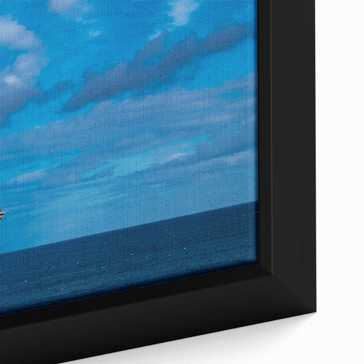 Black wall art featuring a textured, colorful European scenery on a large framed canvas, ideal for living room decor.
