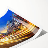 Extra large wall art featuring line art flowers in monochrome, ideal for large living room decor, rolled print format.