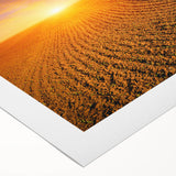 Art deco poster of a European scenery in muted earth tones on rolled canvas, ideal for dining room wall art.