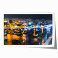 Extra large rolled print of Acapulco scenery with vibrant floral elements, ideal for art wall dining room.