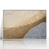 Framed acrylic print of Cabo San Lucas scenery in art deco style, ideal for modern art wall decor.