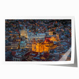 Extra large wall art featuring line art flowers in vibrant colors on a rolled canvas, suited for large living room decor.