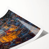 Extra large rolled print of Guanajuato scenery with vibrant floral details.