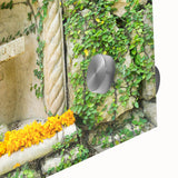 Large abstract wall art of Quintana Roo scenery in Mexico, featuring mid-century modernist style on acrylic glass.