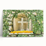 Large black and white canvas print of Quintana Roo scenery, ideal for kitchen wall art or bedroom decor.