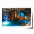 Extra large rolled print of Yucatan scenery with vibrant floral elements, ideal for art wall dining room.