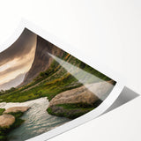 Extra large wall art featuring line art flowers in muted earth tones on a rolled canvas, ideal for large living room decor.