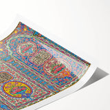 Extra large wall art featuring line art flowers in muted earth tones on a rolled print, suitable for large living room decor.