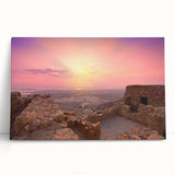 Black and white stretched canvas featuring a Middle Eastern cityscape, perfect for kitchen wall art.