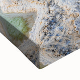 Black and white landscape art painting of Jordanian scenery on stretched canvas, suitable for bedroom wall art.