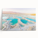 Black and white stretched canvas featuring a detailed Middle Eastern scenery, ideal for kitchen wall art.