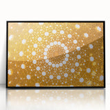 Large abstract wall art of an Omani landscape in muted earth tones on a framed acrylic, suitable for modern art wall decor.