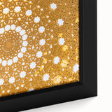 Extra large framed canvas featuring a textured black and colorful Middle Eastern Oman scenery, ideal for living room decor.