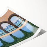 Extra large rolled print featuring line art flowers in muted earth tones, ideal for large living room wall art.