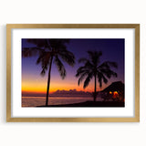 Extra large abstract art print of an oceanic scene in textured blues and greens on a gold-framed canvas.