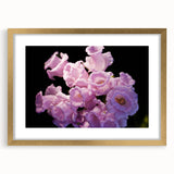 Extra large abstract art print depicting New Zealand's Canterbury scenery in textured hues of blue and green, framed in gold.