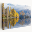Large art of New Zealand's Otago landscape on stretched canvas, featuring muted earth tones, ideal for kitchen wall art.
