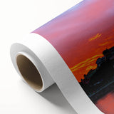 Art Deco poster of Buenos Aires skyline in pastel shades on rolled canvas, ideal for nursery wall art.