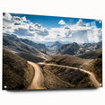 Acrylic print of a vibrant abstract depiction of an Argentine landscape, suitable for bedroom or dining room decor.