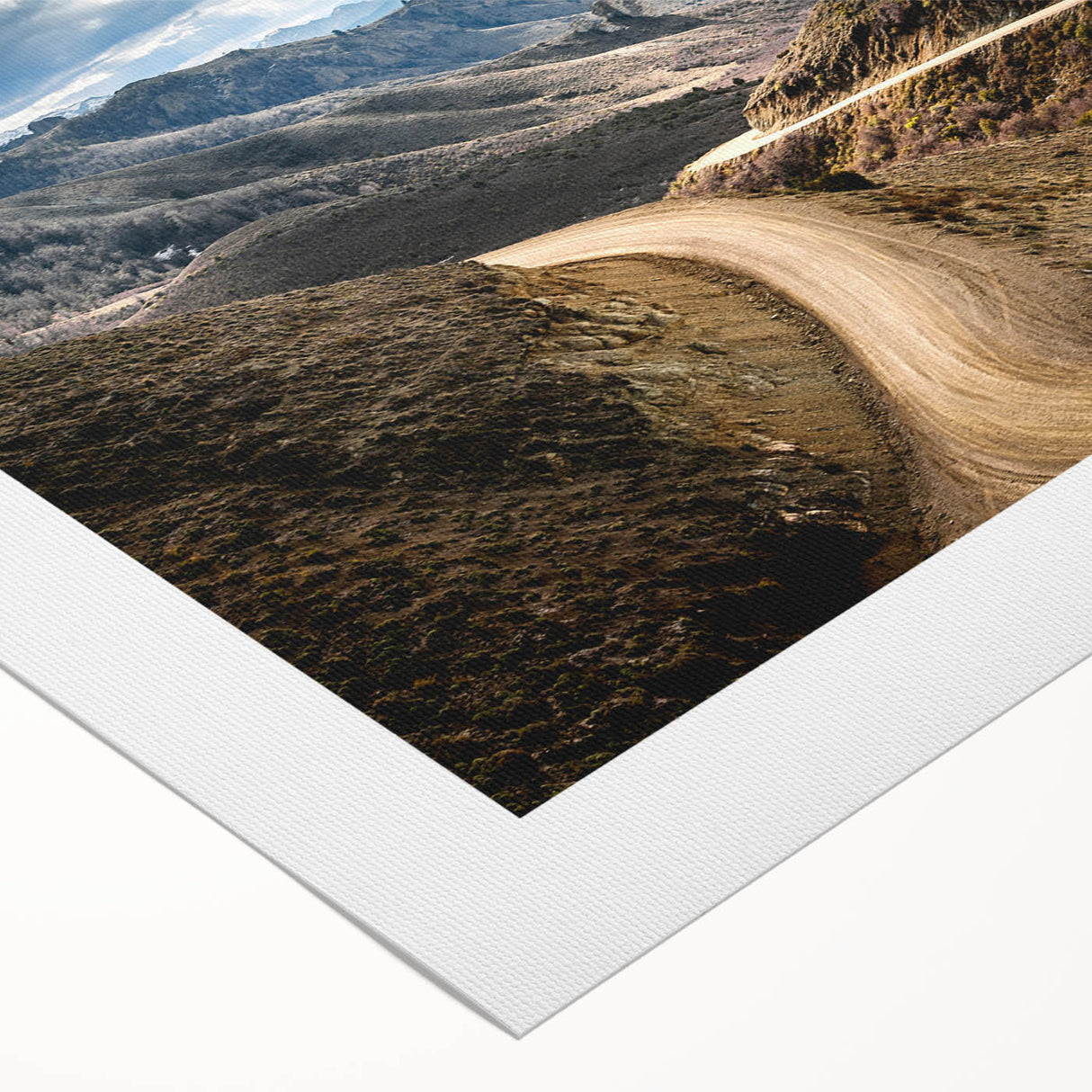 Art deco poster of a vibrant Argentine landscape on rolled canvas, suitable for dining room decor.
