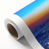 Art deco poster of a vibrant Brazilian landscape on rolled canvas, ideal for nursery wall art.