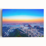 Black and white photograph of a Brazilian landscape on stretched canvas, ideal for kitchen wall art.