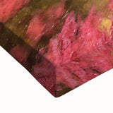 Large art depicting a black and white landscape painting of Colombian scenery on stretched canvas.