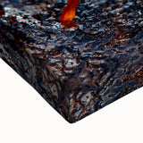 Large art of a black and white Galapagos landscape on stretched canvas, ideal for bedroom wall decor.