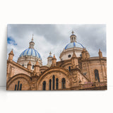 Black and white stretched canvas of Ecuadorian landscape, ideal for kitchen wall art or bedroom ambiance.