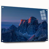 Acrylic print of a large abstract depiction of a Venezuelan landscape, featuring earthy and green tones.