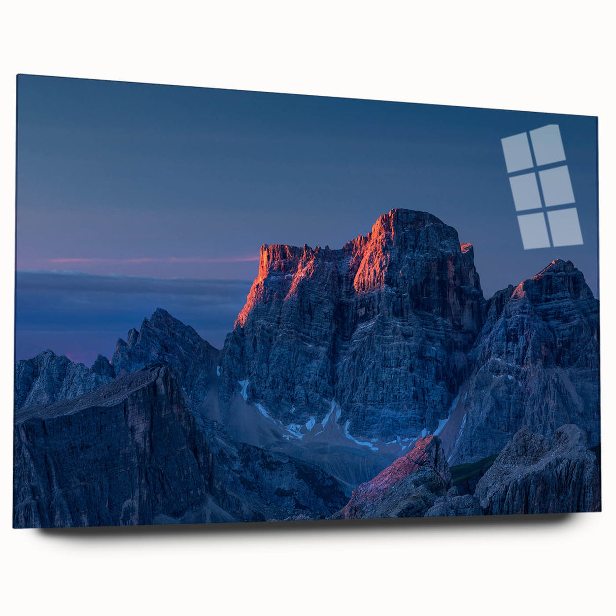 Acrylic print of a large abstract depiction of Venezuela's landscape in earth tones, ideal for bedroom or dining room art.