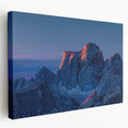Stretched canvas featuring a scenic Venezuelan landscape in vibrant greens and blues, ideal for kitchen wall art.