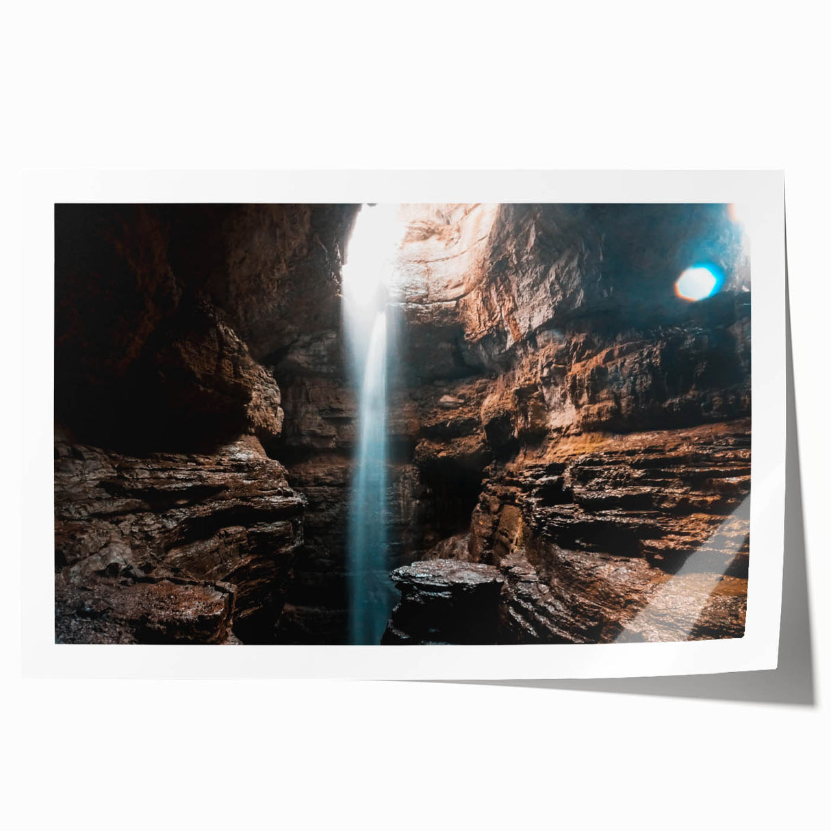 Rolled print of an Alabama landscape with vibrant greenery and floral elements, ideal for art wall dining room.