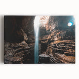 Black and white photograph of Alabama scenery on large stretched canvas, suitable for kitchen wall art.