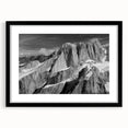 Extra large abstract art print of Denali, Alaska, featuring vibrant, colorful textures on a framed black mat.