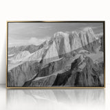 Large art print of Denali, Alaska in muted earth tones on a framed acrylic, ideal for modern art wall decor.
