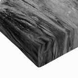 Black and white landscape art painting of Denali, Alaska on stretched canvas, suitable for bedroom wall decor.