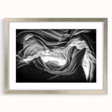 Textured art print of Antelope Canyon in Arizona, featuring earthy red and orange tones on a framed canvas.