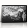Large abstract wall art depicting Antelope Canyon in Arizona, with warm earth tones on a framed acrylic.