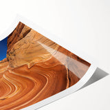 Extra large rolled print of Coyote Buttes in Arizona, featuring earthy tones and rugged landscape.