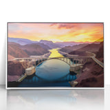 Acrylic print of Glen Canyon in Arizona featuring natural red and orange tones, framed in white.